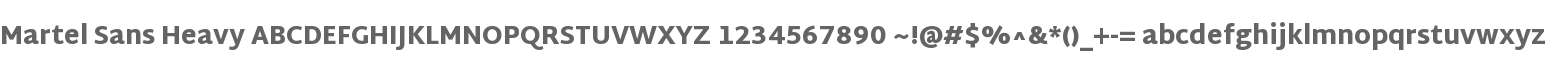 Martel Sans Heavy