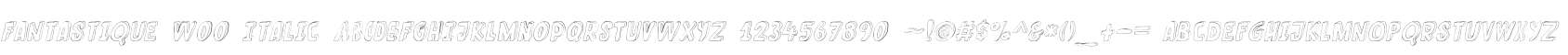 Fantastique W00 Italic