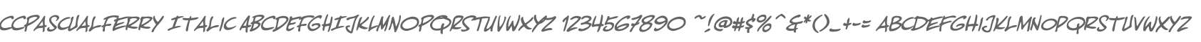 CCPascualFerry Italic