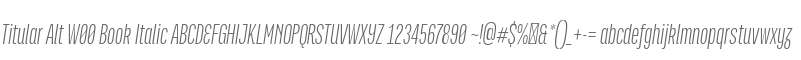 Titular Alt W00 Book Italic