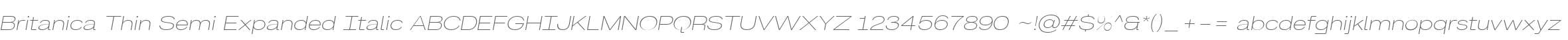 Britanica-ThinSemiExpandedItalic