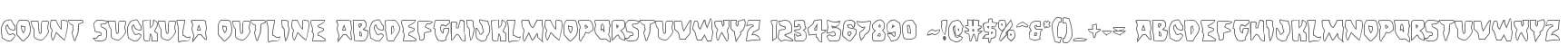 Count Suckula Outline