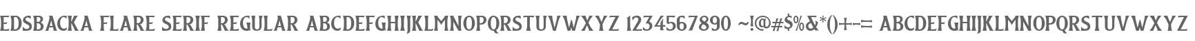 Edsbacka Flare Serif Regular