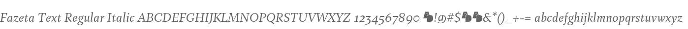 Fazeta Demo Text