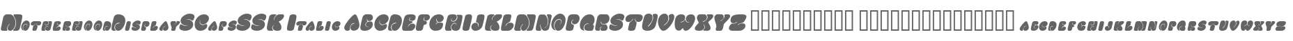 MotherhoodDisplaySCapsSSK Italic