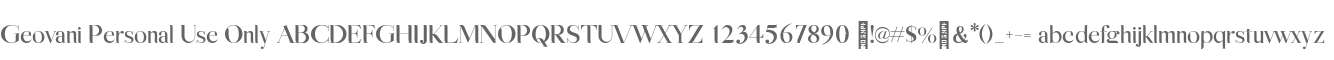 Geovani Modern Font