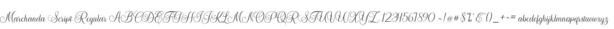 Marchanda Script Regular