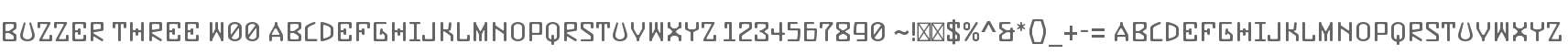 Buzzer Three W00