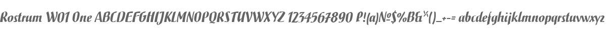 Rostrum W01 One