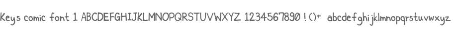 Key's comic font 1