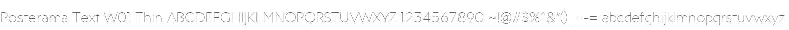 Posterama Text W01 Thin