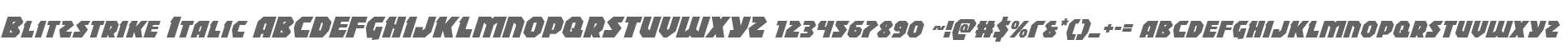 Blitzstrike Italic