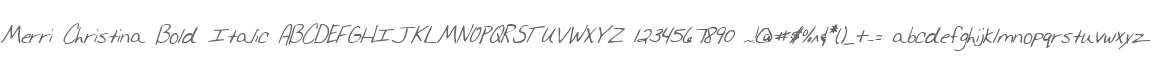 Merri Christina Bold Italic
