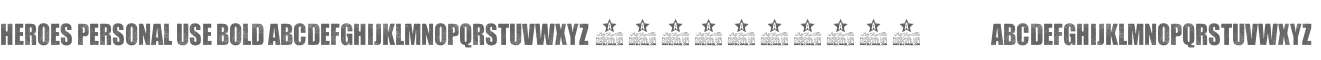 HEROES PERSONAL USE