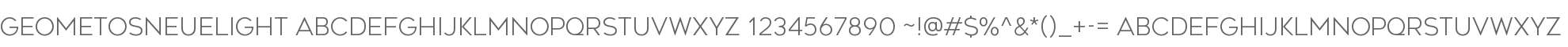 Geometos Neue Light