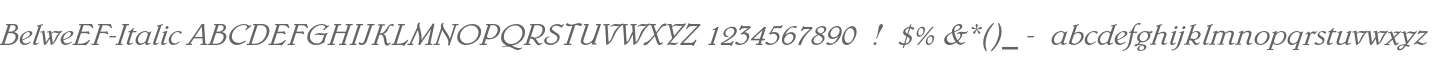 BelweEF-Italic
