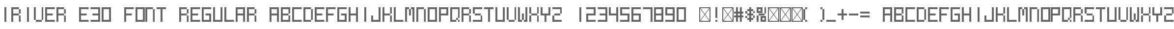 iRiver E30 Font