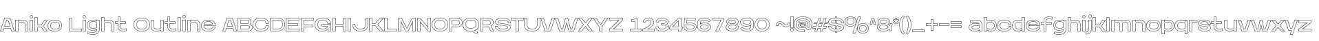 Aniko Light Outline