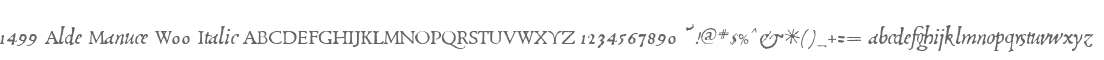 1499 Alde Manuce W00 Italic