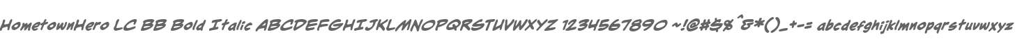 HometownHero LC BB Bold Italic