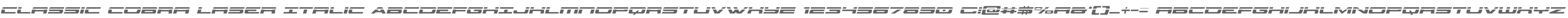 Classic Cobra Laser Italic