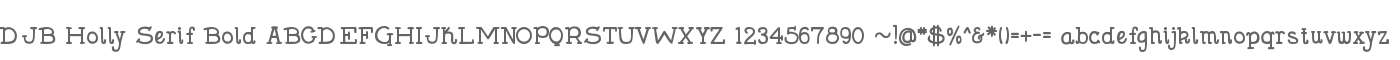 DJB Holly Serif Bold