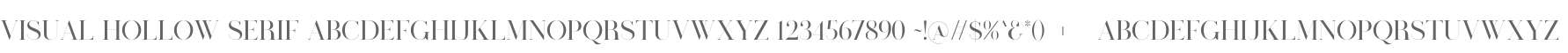 Visual Hollow Serif