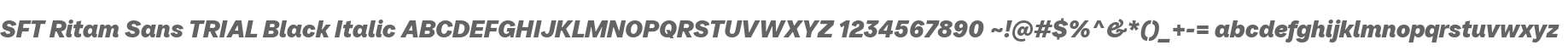 SFT Ritam Sans TRIAL Black