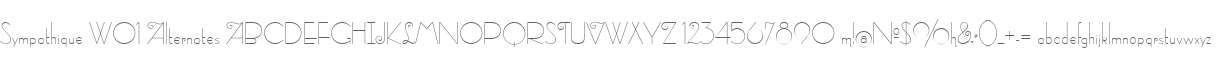 Sympathique W01 Alternates