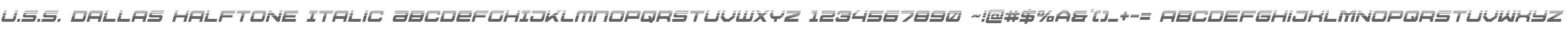 U.S.S. Dallas Halftone Italic