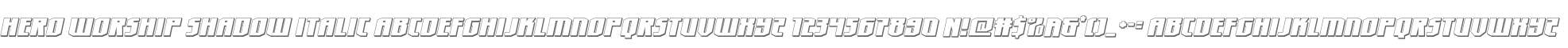 Hero Worship Shadow Italic