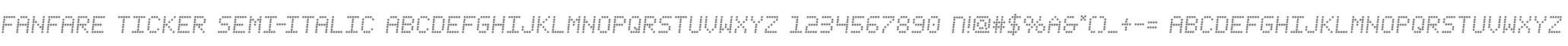 Fanfare Ticker Semi-Italic