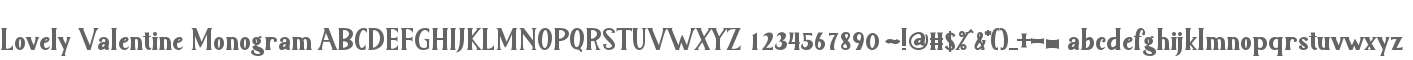 Lovely Valentine Monogram