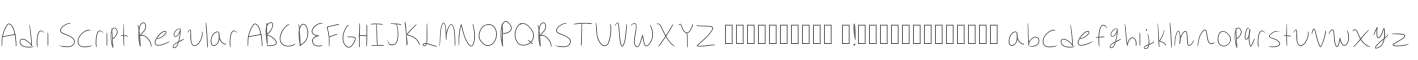 Adri Script Regular