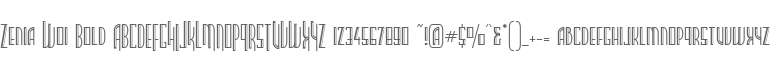 Zenia W01 Bold