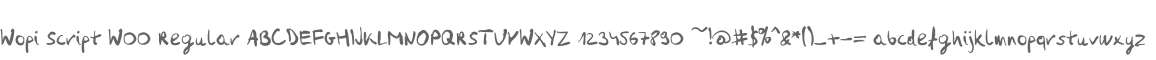 Wopi Script W00 Regular