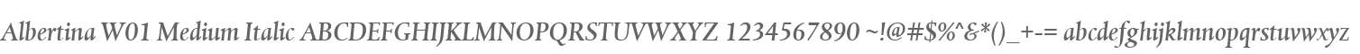 Albertina W01 Medium Italic