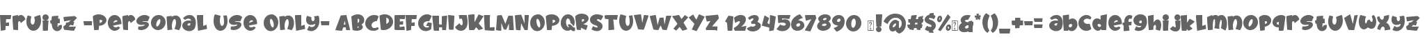 Fruitz -Personal Use Only-