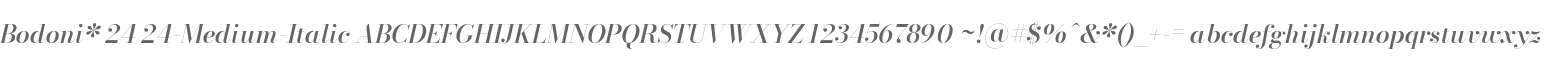 Bodoni* 24 Medium Italic