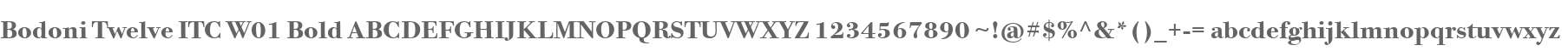Bodoni Twelve ITC W01 Bold