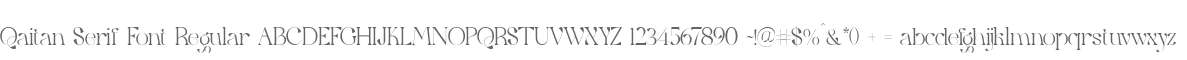 Qaitan Serif Font Regular