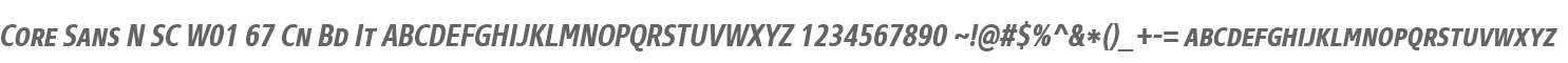 Core Sans N SC W01 67 Cn Bd It