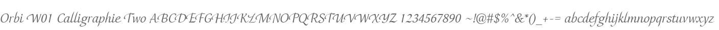 Orbi W01 Calligraphie Two
