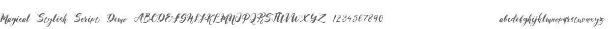 Magical Stylish Script Demo