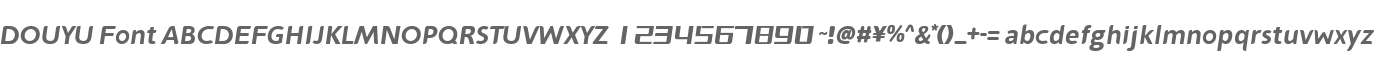 DOUYU Font