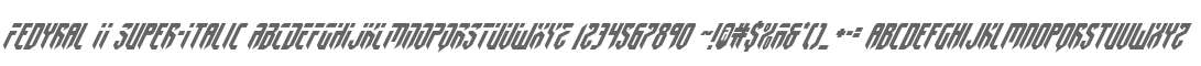Fedyral II Super-Italic