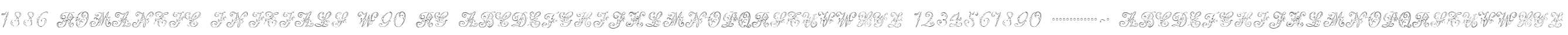 1886 Romantic Initials W90 Rg