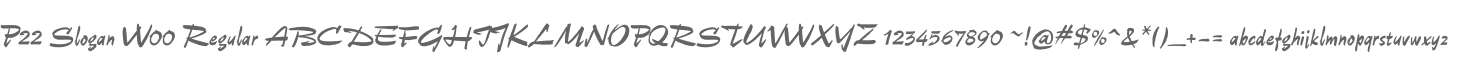 P22 Slogan W00 Regular