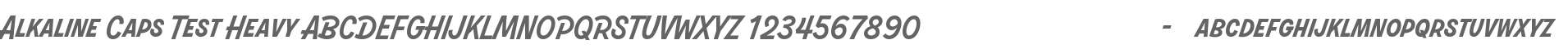 Alkaline Caps Test Heavy