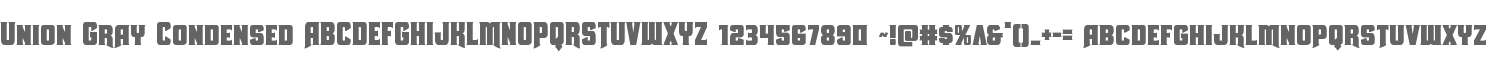 Union Gray Condensed